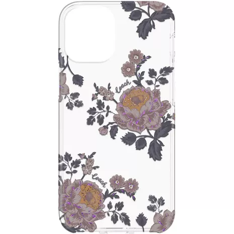 Coach Protective Case for iPhone 12 mini - Moody Floral Clear