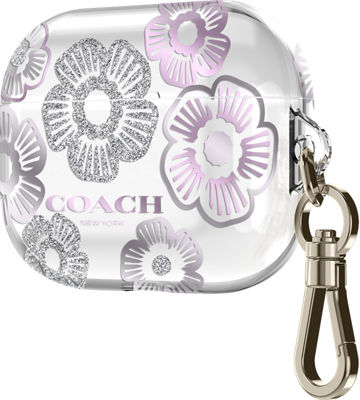 New Coach Airpods 3rd Generation Floral Case With Keychain in 