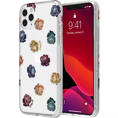 Coach Protective Case for iPhone 11 Pro Max Dreamy Peony Clear