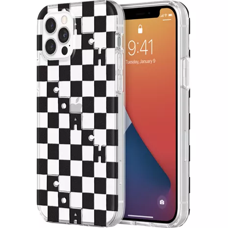 Coach Protective Case for iPhone 12/iPhone 12 Pro - Checkered Black image 1 of 1 