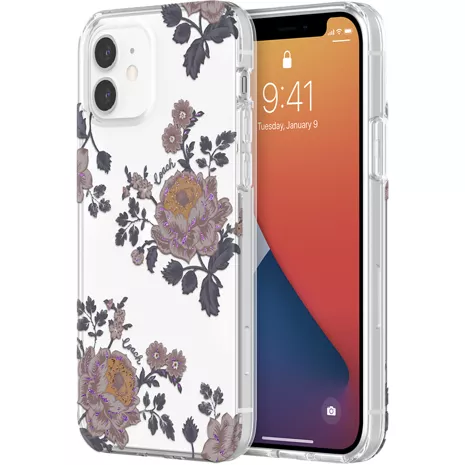 Coach Funda para el iPhone 12/iPhone 12 Pro - Moody Floral Clear