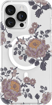 Coach Protective Case with MagSafe for iPhone 14 Pro Max - Floral Purple  Bundle