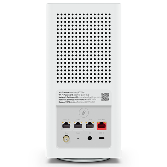 Back view of Verizon Router.