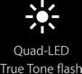 Quad-LED True Tone flash