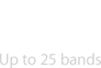 LTE: Up to 25 bands