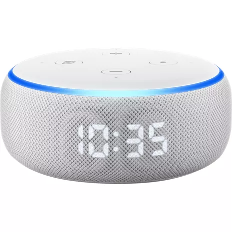 Altavoz inteligente con reloj y Alexa Echo Dot 3. gen. de