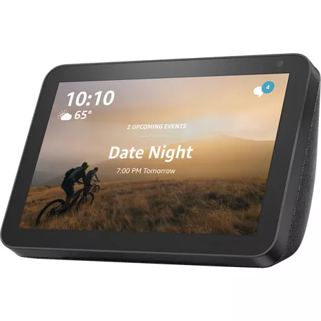 Echo Show 10 Charcoal and 6 months of  Music Unlimited FREE w/  auto-renew