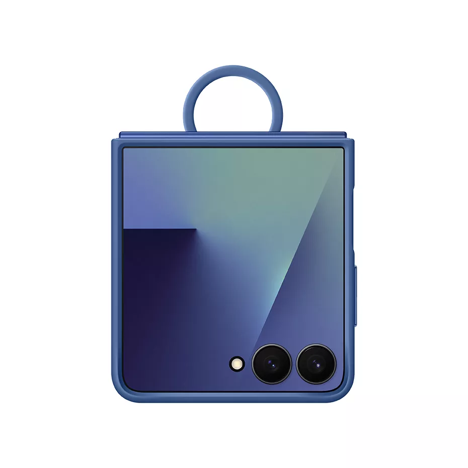 Samsung Galaxy Z Flip7 Silicone Ring Case - Blue | Verizon