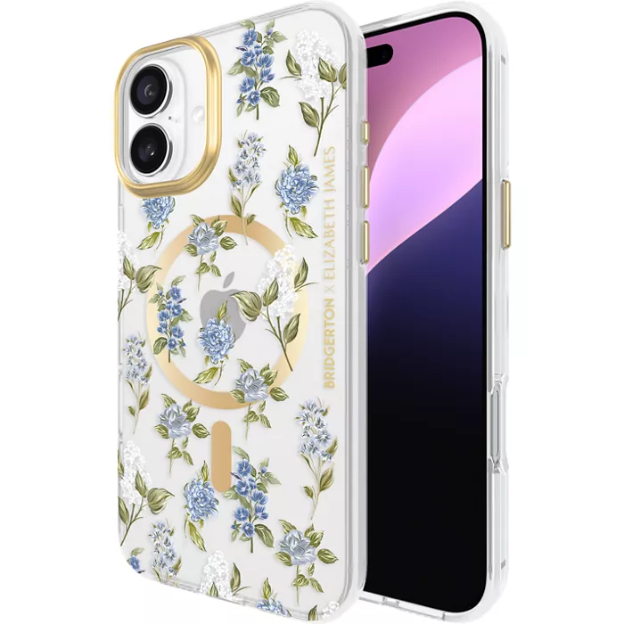 Bridgerton x Elizabeth James Case with MagSafe for iPhone 16 Plus - Blooming Waltz | Verizon