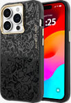 Case with MagSafe for iPhone 15 Pro - Black Floral