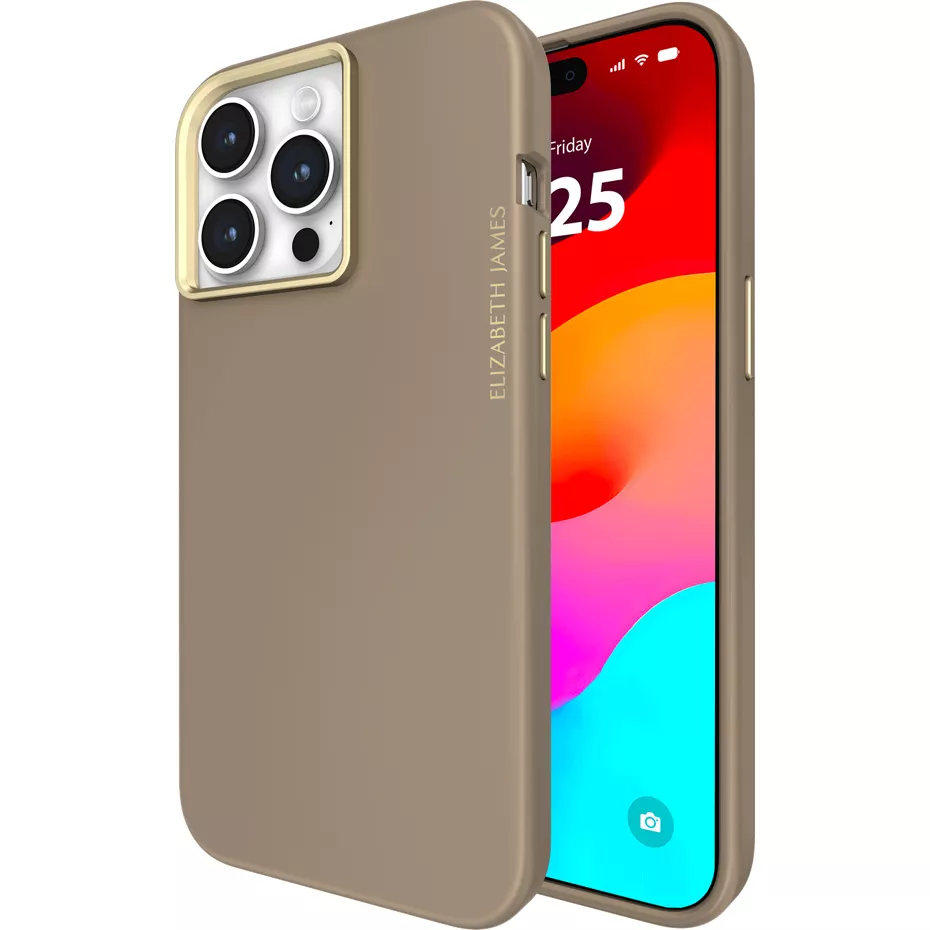 Elizabeth James Silicone Case with MagSafe for iPhone 15 Pro Max - Taupe | Verizon