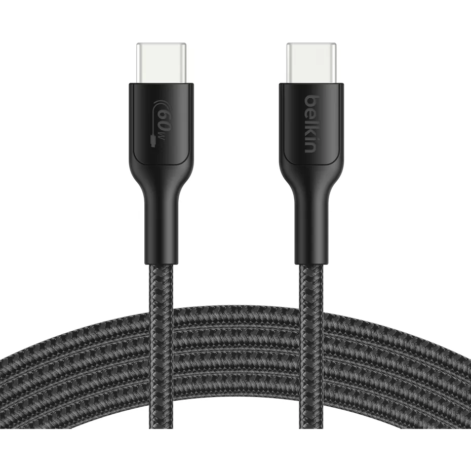 Belkin Braided 60W USB-C to USB-C Cable for Nintendo Switch 2 - Black | Verizon