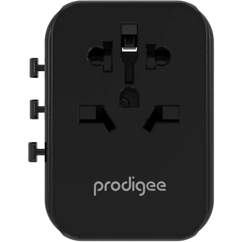 Prodigee Energee Traveler Adaptor and 5 Device Charger - Black | Verizon