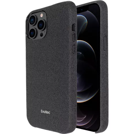 Evutec AER ECO Fabric Case for iPhone 13 Pro Max - Black