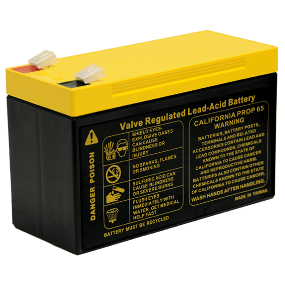 Fios Voice Backup Battery - Back Angle View
