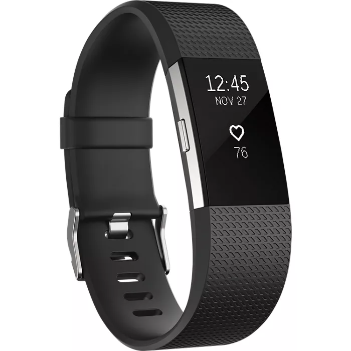 Charge 2 Heart Rate and Fitness Wristband - Black (Large) | Verizon