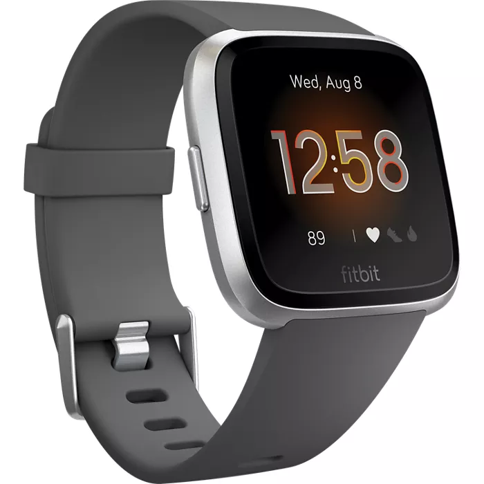 Fitbit Versa Lite - Charcoal & Aluminum | Verizon