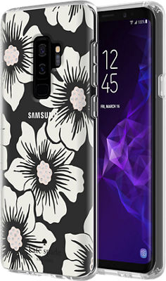 kate spade new york Flexible Hardshell Case for Galaxy S9+ - Hollyhock  Floral Clear/Cream with Stones | Verizon
