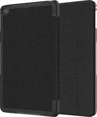 Folio Case And Tempered Glass Protector Bundle For Ipad Mini 7.9 (2019) And Ipad Mini 4 Black