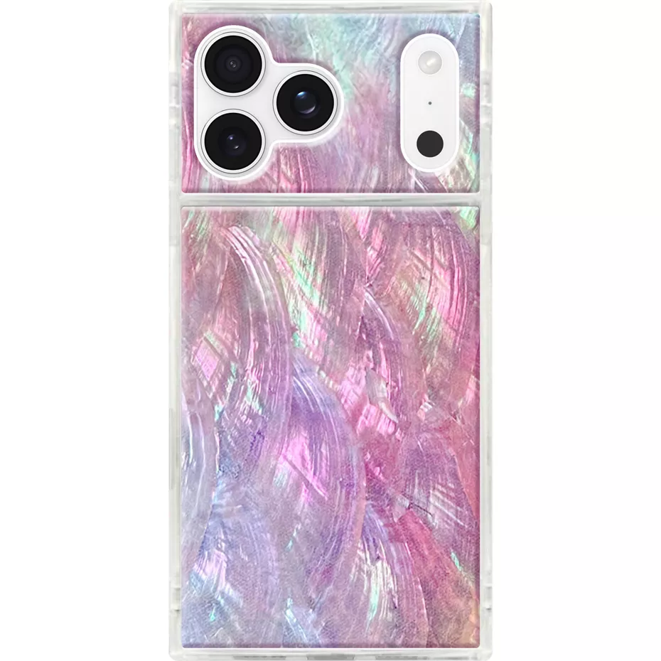 FLAUNT Square Case with MagSafe for iPhone 17 Pro Max - Pink Mother of Pearl | Verizon