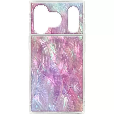 FLAUNT Square Case with MagSafe for iPhone 17 Pro - Pink Mother of Pearl