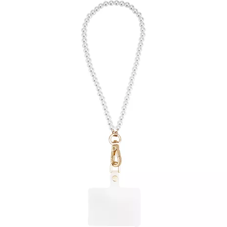 FLAUNT Phone Charm Wristlet - Faux Pearls