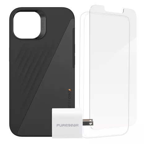 Gear4 Brooklyn Snap Case with MagSafe, Screen Protection and Charger Bundle for iPhone 13