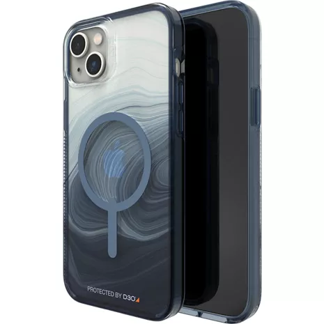 Gear4 Milan Snap Case with MagSafe for iPhone 14 Plus Blue Swirl image 1 of 1