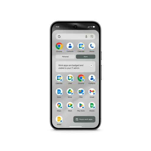 User privacy prioritized and work data protected with Work Profile
