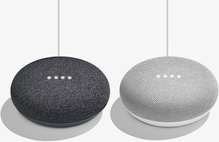 Google Home Mini in Charcoal or Chalk color