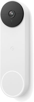 Google Nest Doorbell (Battery) - Smart Wi-Fi Video Doorbell Camera - Snow  GA01318-US - The Home Depot