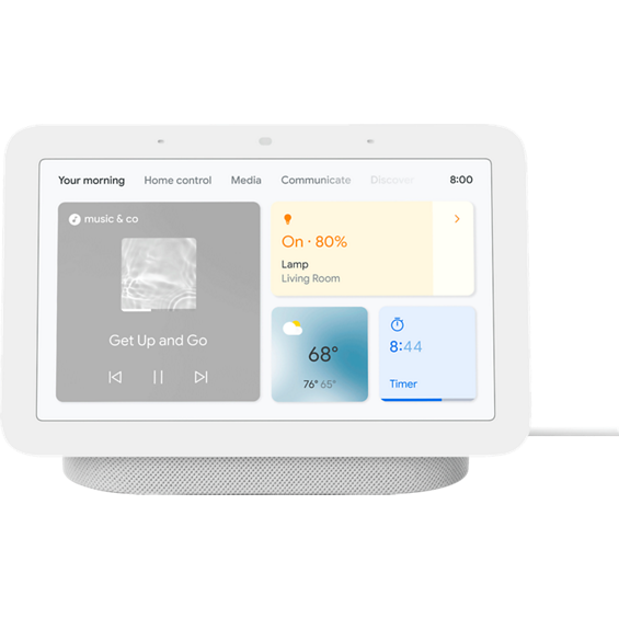 Front product view of the Google Nest Hub (2nd Gen).