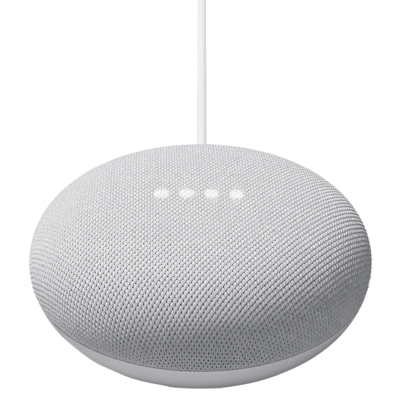 Chalk Google Nest Mini product image angle view