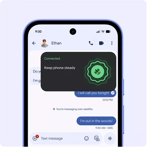 Stay connected over satellite.