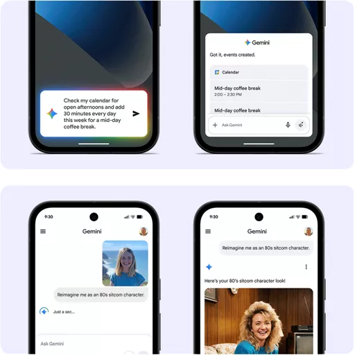 Plan, create, and get more done with Gemini, your built-in AI assistant.&sup2;