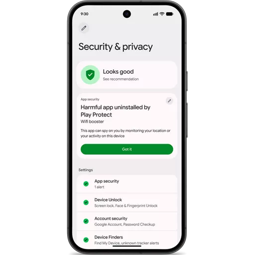 Stay up-to-date with 7 years of Pixel Drops, security patches & OS updates <sup>9,10</sup> 