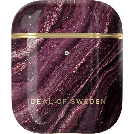 Estuche iDeal of Sweden Fashion para los AirPods - Plum Marble