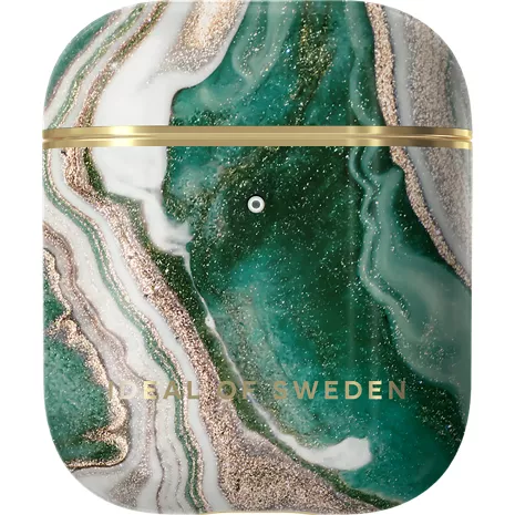 Estuche iDeal of Sweden Fashion para los AirPods - Golden Jade Marble