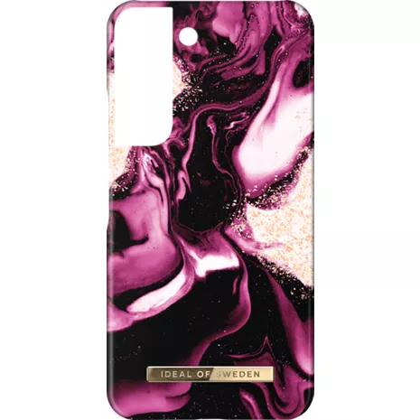 iDeal of Sweden Fashion Case for Galaxy S22 - Golden Ruby Marble