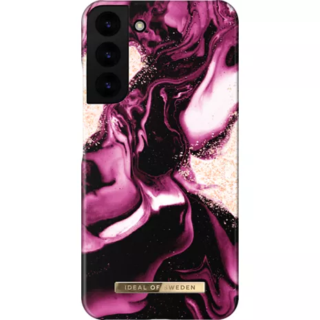 iDeal of Sweden Fashion Case for Galaxy S22+ - Golden Ruby Marble