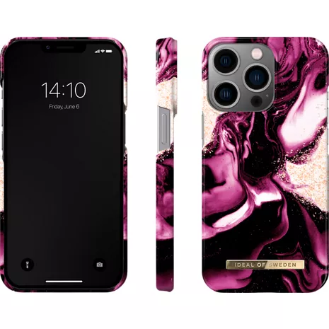 Funda iDeal of Sweden Fashion para el iPhone 13 Pro - Golden Ruby Purple