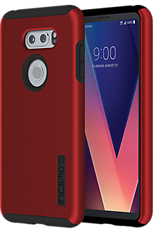 Incipio Dualpro Case For Lg V30 Iridescent Red Black Verizon