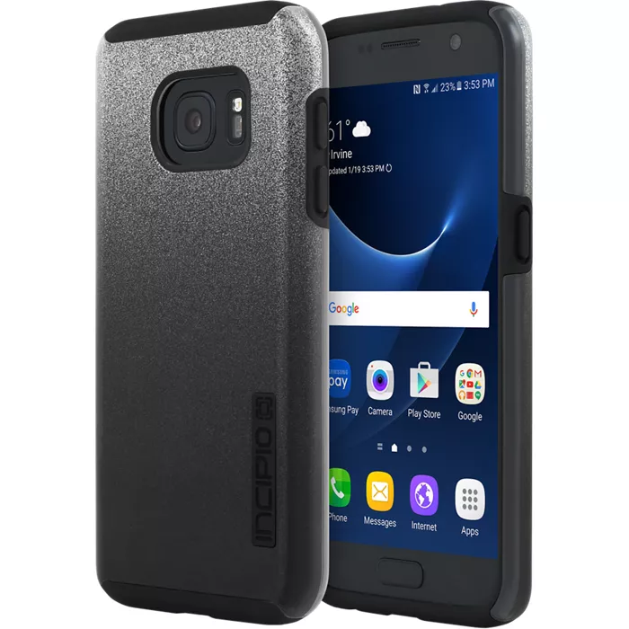 Incipio DualPro Case for Samsung Galaxy S7 - Black Glitter | Verizon