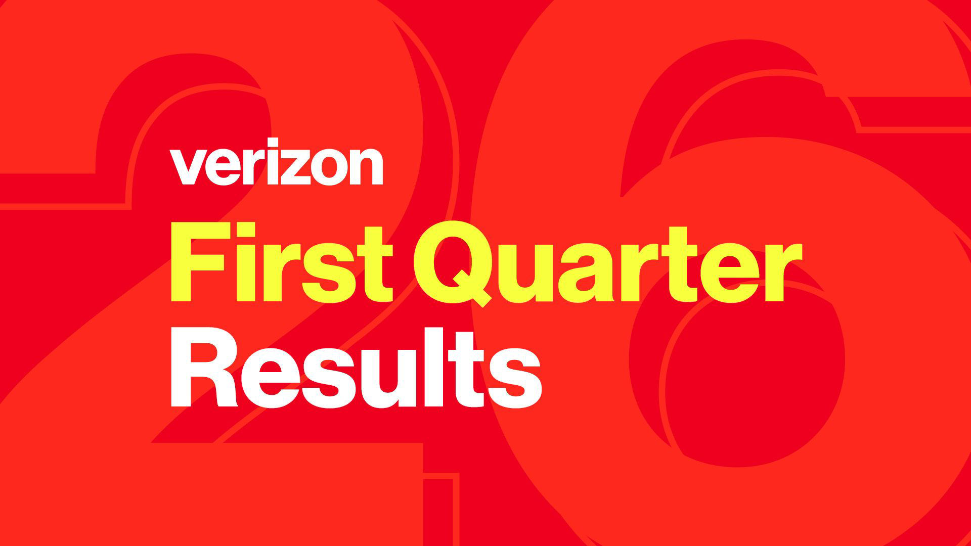 Verizon First Quarter Results 2026