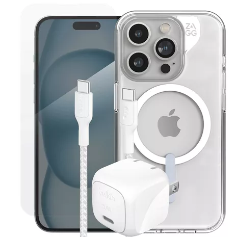 iPhone 15 Plus Accessory Essential Bundle for only $100!