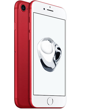 Gloss Black iPhone 7, front and rear of device