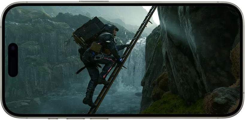 DEATH STRANDING DIRECTOR’S CUT on iPhone 15 Pro.
