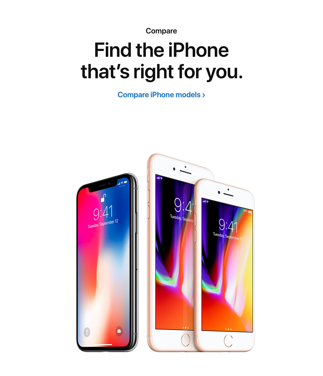 Compare: Find the iPhone that’s right for you. Compare iPhone models.