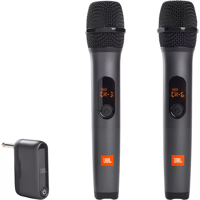 JBL Two Wireless Microphones with Dongle Receiver - Black | Verizon