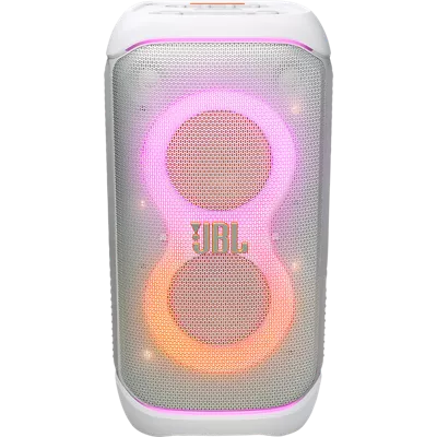 JBL PartyBox Stage 320 Portable Party Speaker with Wheels White image 1